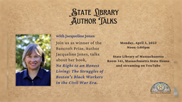 Thumbnail image for Jaqueline Jones | State Library Author Talk
