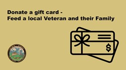 Thumbnail image for Donate a gift card - Feed a local Veteran and their Family