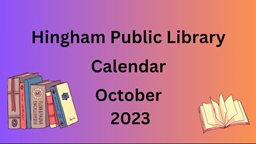 Thumbnail image for Hingham Public Library October 2023