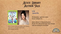 Thumbnail image for Anna Du | MA State Library Author Talk