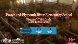 Thumbnail image for Foster and Plymouth River Elementary School | Hingham’s Third Grade Mock Town Meeting