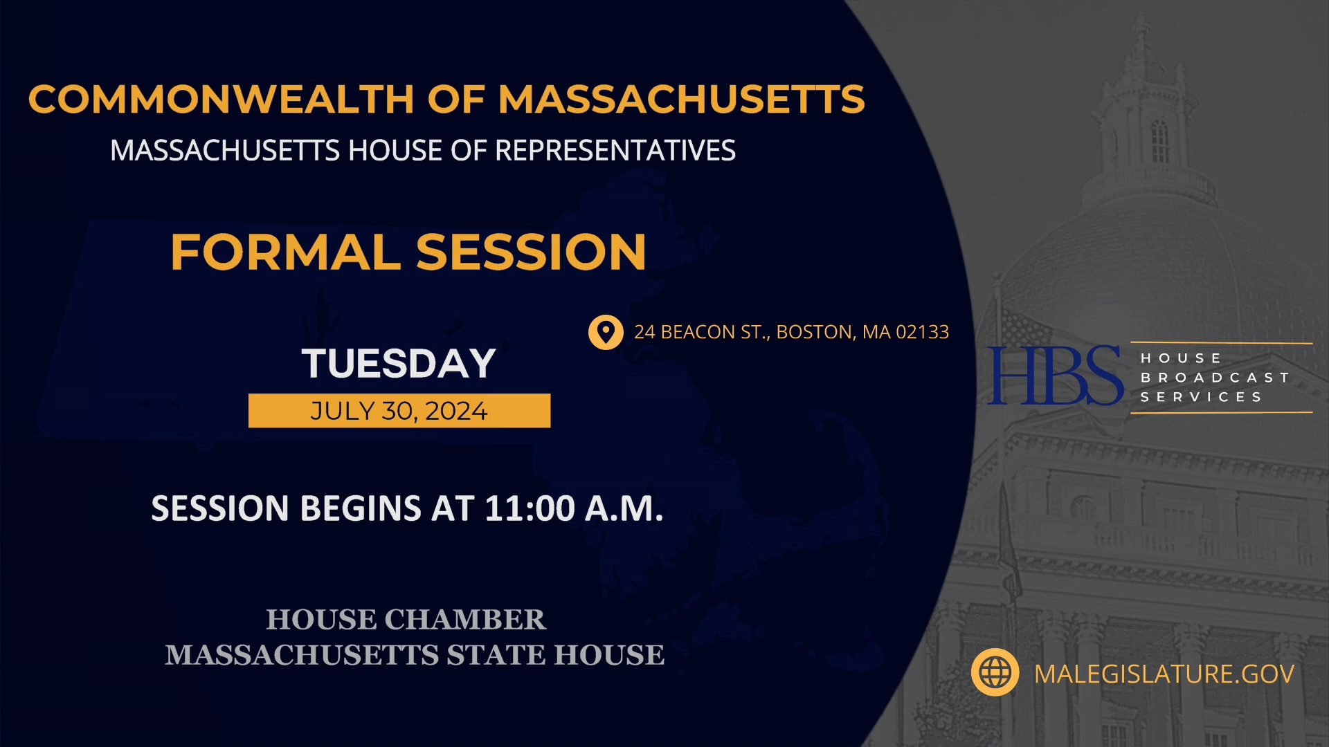 Thumbnail image for MA House of Representatives Formal Session: 7/30/2024