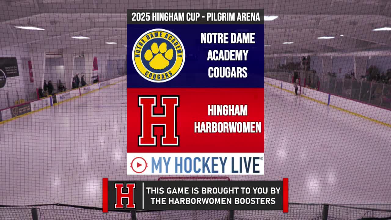 Thumbnail image for Hingham Harborwomen vs Notre Dame Academy 1/20/2024 - Broadcasted LIVE