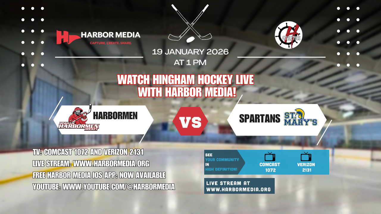 Thumbnail image for Hingham Harbormen VS St. Mary Spartans 1/19/2026 - Broadcasted LIVE