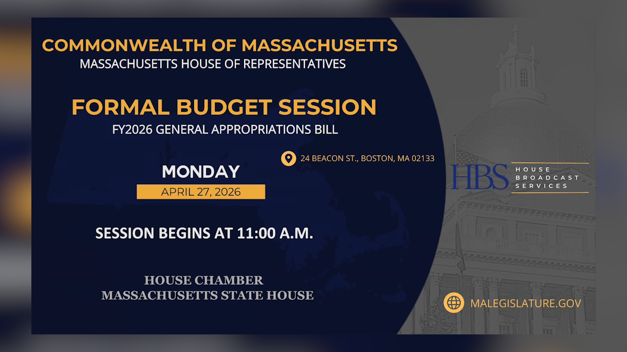 Thumbnail image for MA House of Representatives FY27 Budget Session Day 1: 4/27/2026