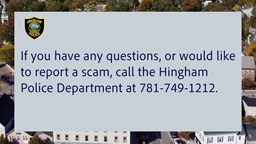 Thumbnail image for Hingham Municipal Lighting Plant Scam Alert!