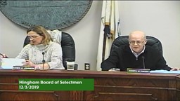Thumbnail image for 2019-12-03 Hingham Board Of Selectmen