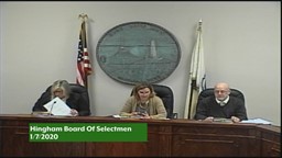 Thumbnail image for 2020-01-07 Hingham Board Of Selectmen